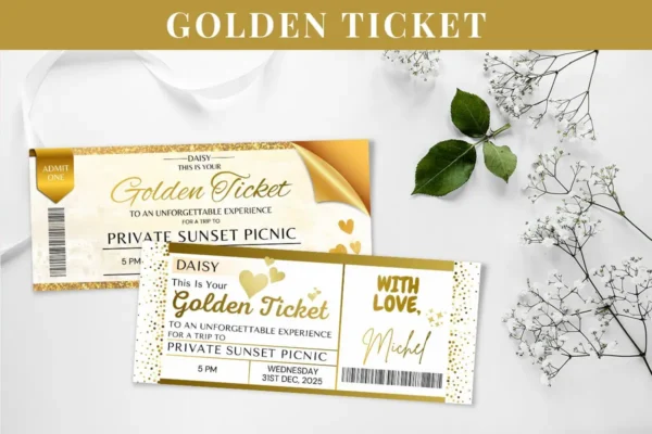 Golden Ticket Feature Image 3 Editable golden ticket canva template - image 4