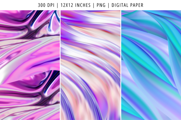 Holographic Texture Backgrounds Feature Images 4 Holographic texture digital backgrounds - image 4
