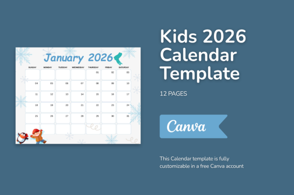 Kids Calendar 2026 Feature Images 2 2026 canva kids calendar printable pdf - image 2