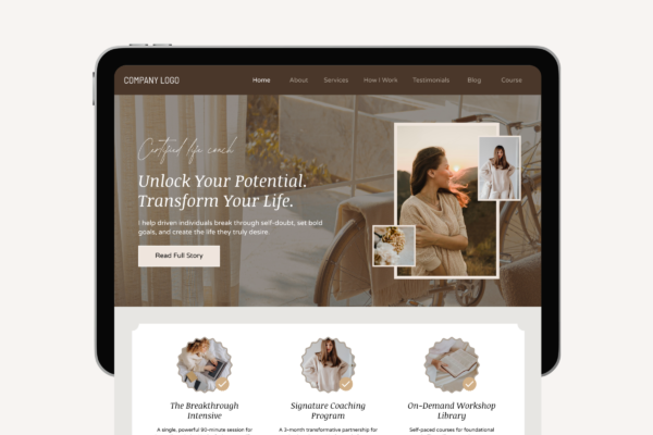 Life Coach Canva Website Template Feature Images 3 Life coach canva website editable template - image 3