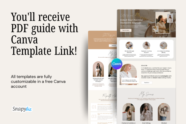 Life Coach Canva Website Template Feature Images 4 Life coach canva website editable template - image 4