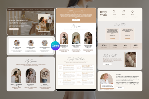 Life Coach Canva Website Template Feature Images 8 Life coach canva website editable template - image 8