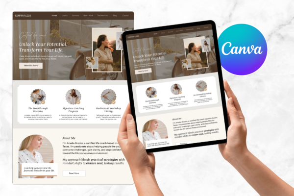 Life Coach Canva Website Template Feature Images 9 Life coach canva website editable template - image 9
