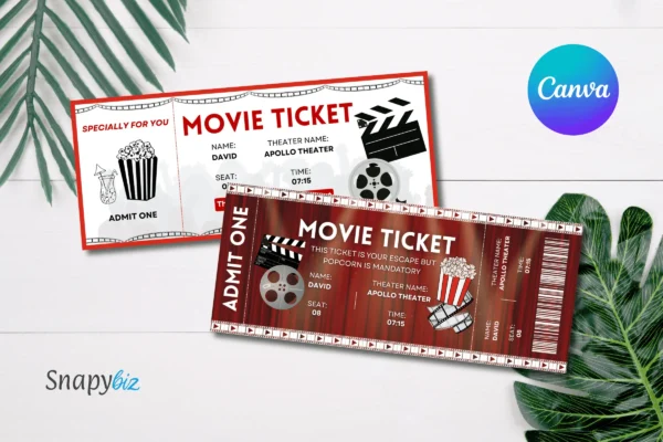 Movie Ticket Template Feature Images 4 Editable movie ticket canva template - image 4