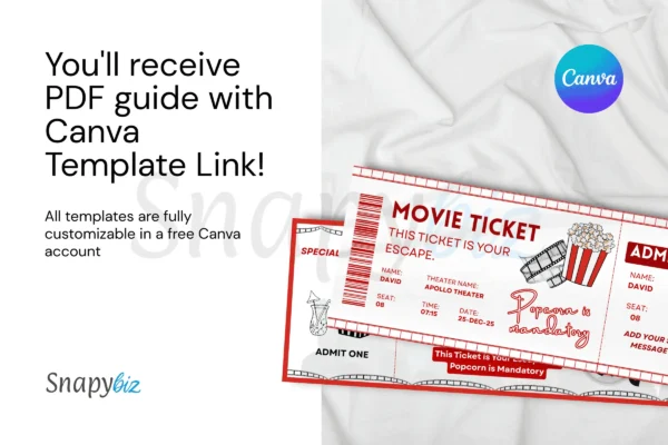 Movie Ticket Template Feature Images 5 Editable movie ticket canva template - image 5