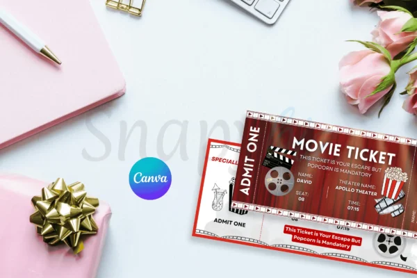 Movie Ticket Template Feature Images 8 Editable movie ticket canva template - image 8