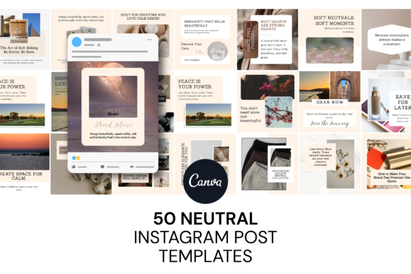Neutral Instagram Post Templates Feature Images 1 Canva neutral instagram post template - image 5