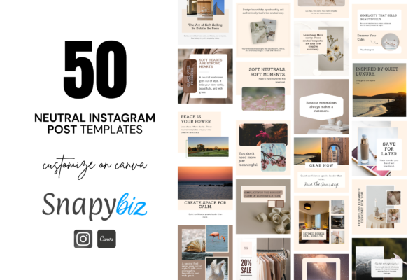 Neutral Instagram Post Templates Feature Images 3 1 Canva neutral instagram post template - image 3