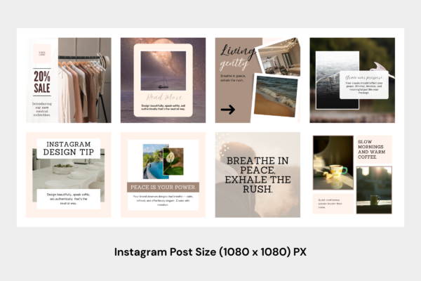 Neutral Instagram Post Templates Feature Images 7 Canva neutral instagram post template - image 7