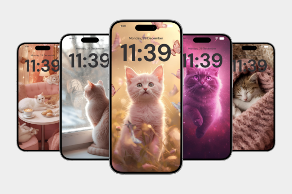 Pink Cat Wallpaper Feature Images 4 Digital iphone pink cat wallpaper - image 4