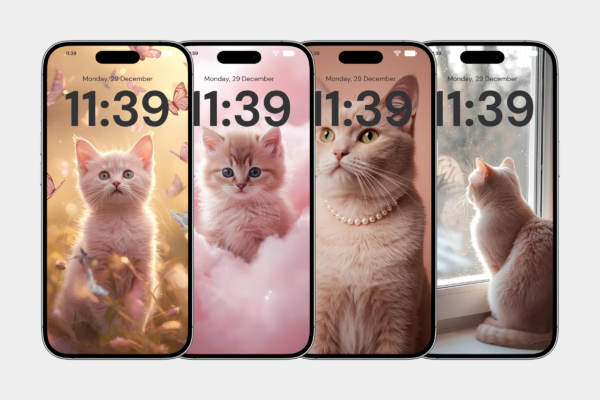 Pink Cat Wallpaper Feature Images 5 Digital iphone pink cat wallpaper - image 5