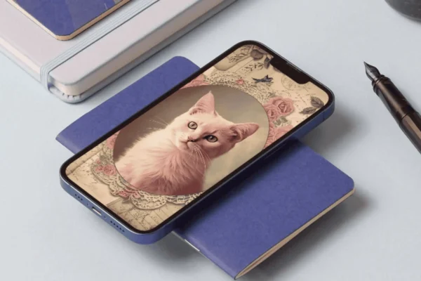 Pink Kitty Cat Wallpaper Feature Images 3 Pink kitty cat iphone android wallpaper - image 3