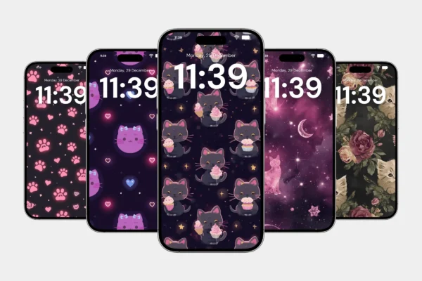 Pink Kitty Cat Wallpaper Feature Images 4 Pink kitty cat iphone android wallpaper - image 4