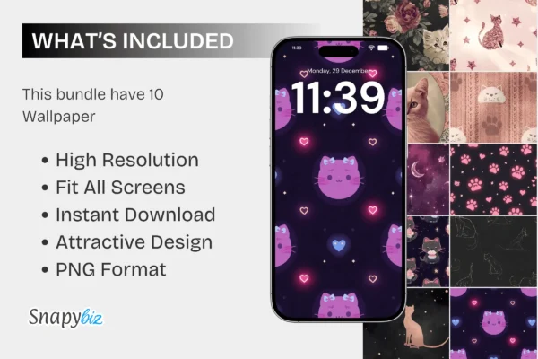 Pink Kitty Cat Wallpaper Feature Images 7 Pink kitty cat iphone android wallpaper - image 7