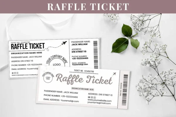 Raffle Ticket Feature Image 3 Canva raffle ticket editable template - image 4