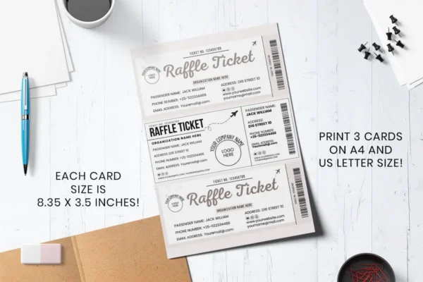 Raffle Ticket Feature Image 4 Canva raffle ticket editable template - image 5