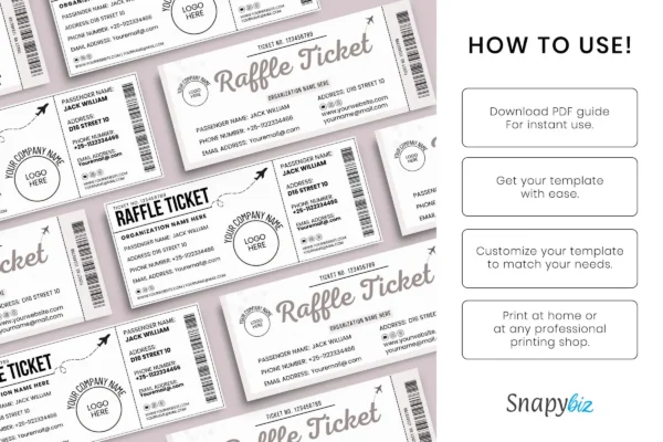 Raffle Ticket Feature Image 8 Canva raffle ticket editable template - image 9