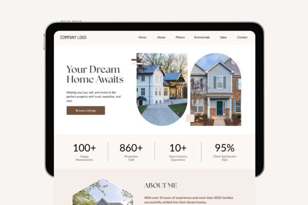 Real Estate Canva Website Template Feature Images 3 Real estate website canva editable templates - image 4
