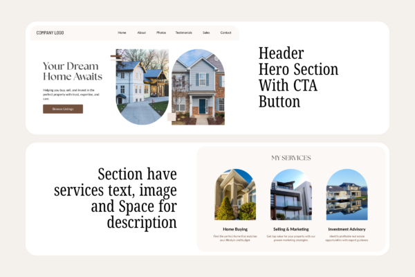 Real Estate Canva Website Template Feature Images 5 1 Real estate website canva editable templates - image 6