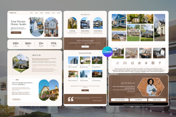 Real Estate Canva Website Template Feature Images 8 Real estate website canva editable templates - image 9