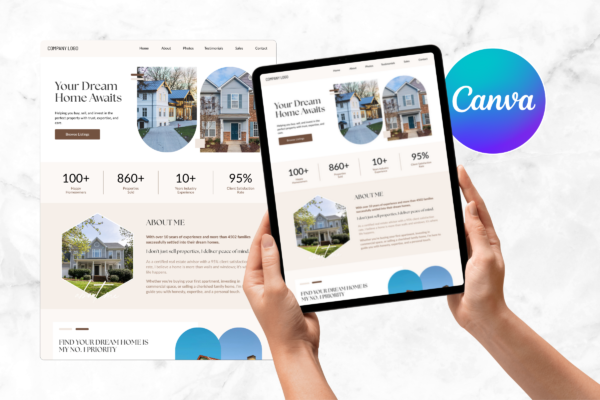 Real Estate Canva Website Template Feature Images 9 Real estate website canva editable templates - image 10