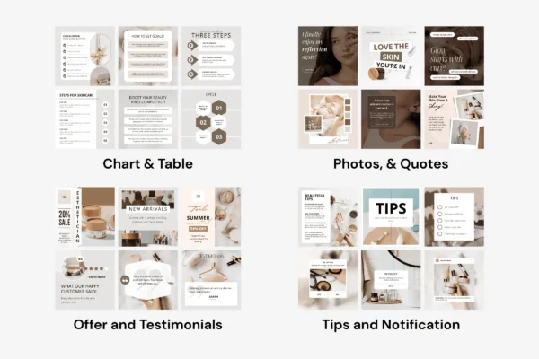 Skincare Esthetician Template Bundle Feature Image 4 1 Esthetician skincare canva social media template bundle - image 6