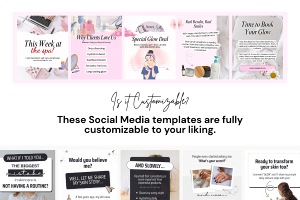 Skincare Instagram Carousel Post Canva Templates Feature Images 6 Skincare instagram carousel post canva template - image 6