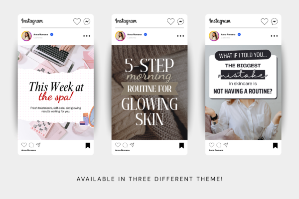 Skincare Instagram Carousel Post Canva Templates Feature Images 9 Skincare instagram carousel post canva template - image 9