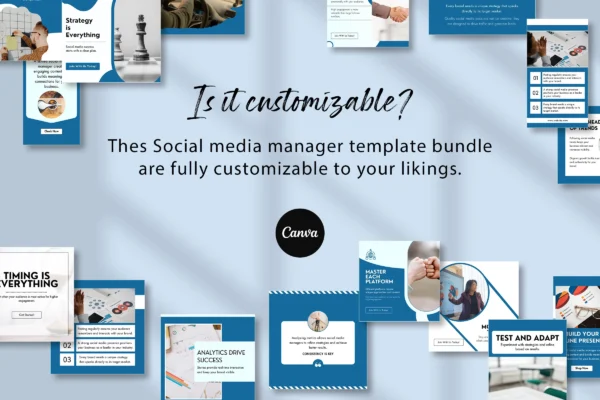 Social Media Manager Template Bundle Feature Images 8 Social media manager canva template bundle for marketing - image 8