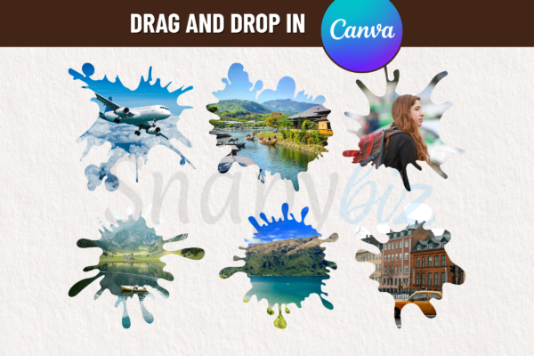 Splash Frame Template Feature Images 10 Editable canva splash frame template - image 9