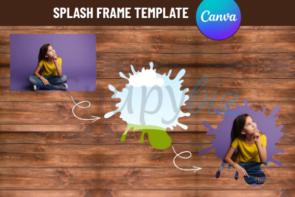 Splash Frame Template Feature Images 4 Editable canva splash frame template - image 4