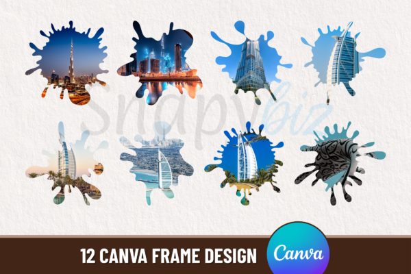 Splash Frame Template Feature Images 9 Editable canva splash frame template - image 8