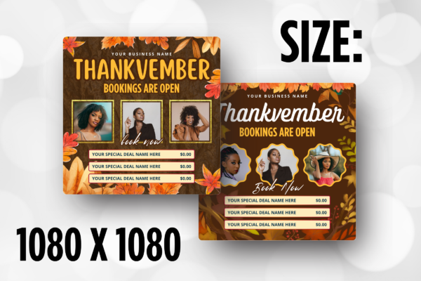 Thanksgiving Bundle Feature Images 10 Thanksgiving template mega pack - image 8