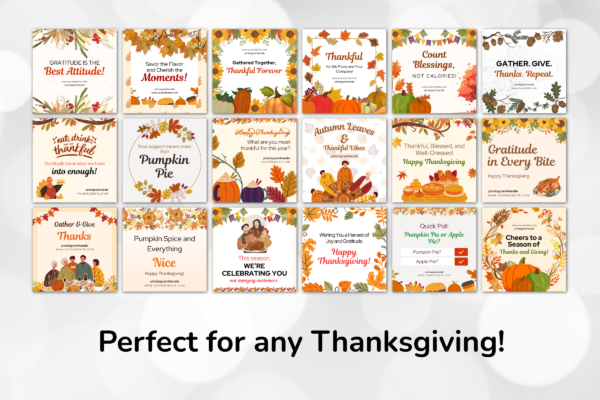 Thanksgiving Bundle Feature Images 11 Thanksgiving template mega pack - image 9