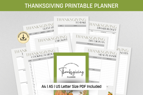 Thanksgiving Bundle Feature Images 5 Thanksgiving template mega pack - image 4