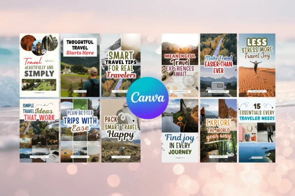 Travel Blogger Pinterest Pins Template Feature Image 4 1 Canva travel blogger pinterest pins templates - image 5