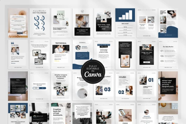 Virtual Assistant Social Media Bundle Feature Images 10 Virtual assistant social media canva - image 10
