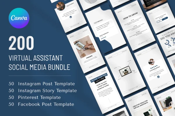 Virtual Assistant Social Media Bundle Feature Images 5 Virtual assistant social media canva - image 5
