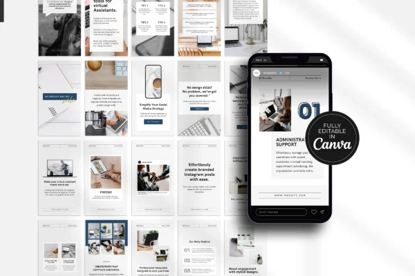 Virtual Assistant Social Media Bundle Feature Images 9 Virtual assistant social media canva - image 9