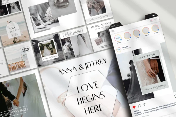 Wedding Instagram Template Fb 145 Feature Images 4 Free wedding instagram canva templates - image 4