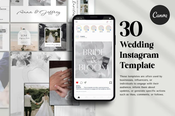 Wedding Instagram Template Fb 145 Feature Images 8 1 Free wedding instagram canva templates - image 7