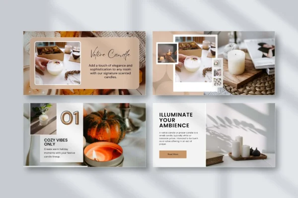 Candle Facebook Post Templates Feature Images 5 1 Editable candle facebook canva posts templates - image 5