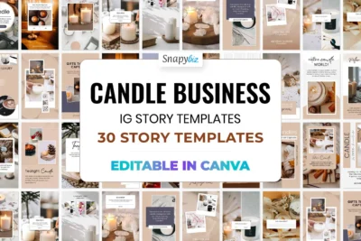 Candle Instagram Story Templates For Canva