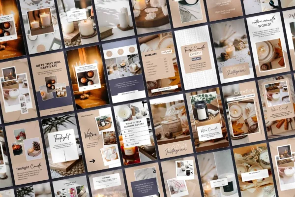 Candle Instagram Story Templates Feature Images 4 Candle instagram story templates for canva - image 4