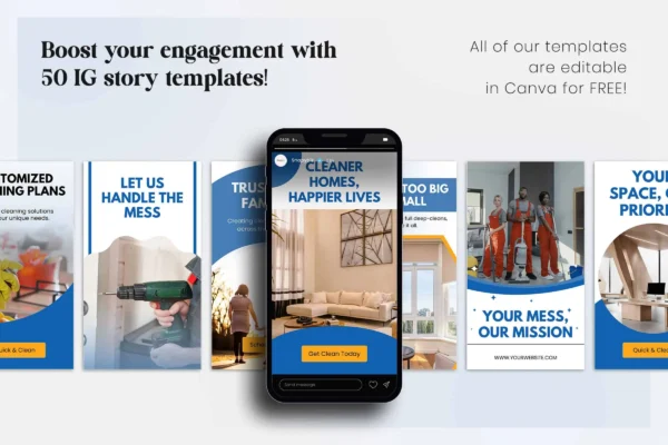 Cleaning Business Instagram Story Templates Feature Images 10 Cleaning business instagram story templates - image 9