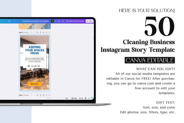 Cleaning Business Instagram Story Templates Feature Images 2 Cleaning business instagram story templates - image 2