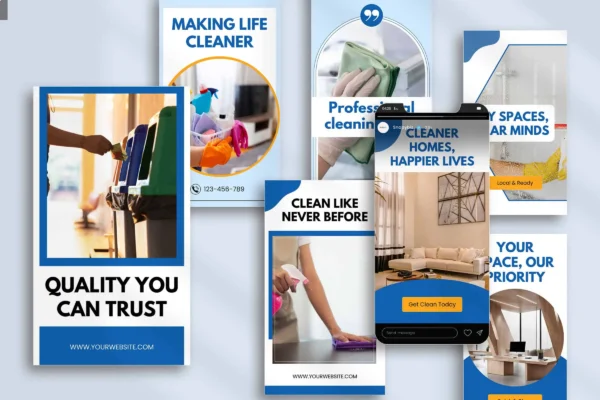Cleaning Business Instagram Story Templates Feature Images 5 Cleaning business instagram story templates - image 5