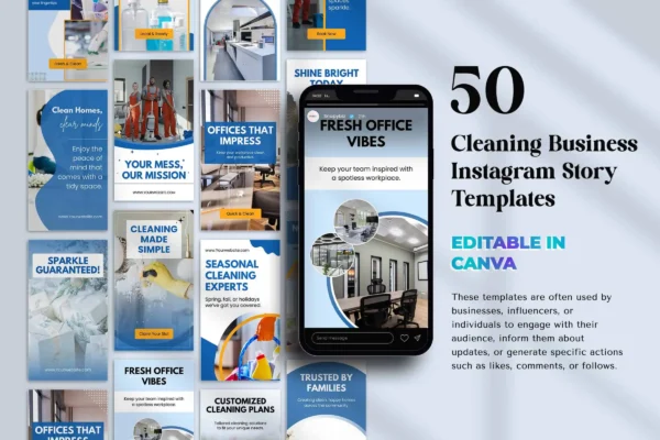 Cleaning Business Instagram Story Templates Feature Images 8 Cleaning business instagram story templates - image 7