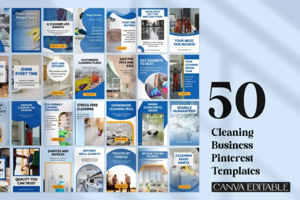 Cleaning Business Pinterest Templates Feature Images 3 Cleaning business pinterest pins templates - image 3