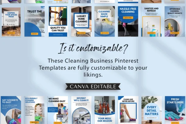 Cleaning Business Pinterest Templates Feature Images 9 Cleaning business pinterest pins templates - image 9